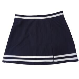 GTM SPORTSWEAR Blue & White Athletic Skirt Adjustable Waist Women's Size M